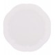 Prato 20cm Para Sobremesa De Porcelana Wave Branco